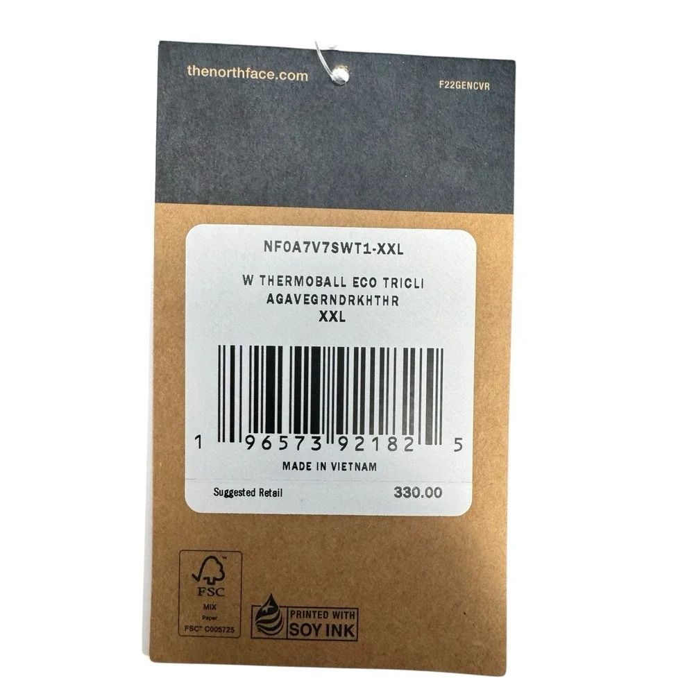 The North‎ Face ThermoBall Eco Triclimate Jacket NFOA7V7SWT1  Women's Size XXL